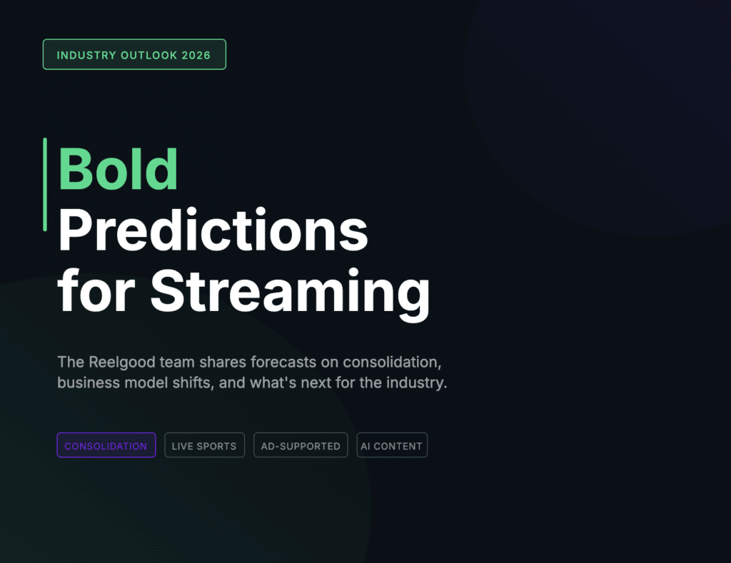 Reelgood streaming predictions 2026